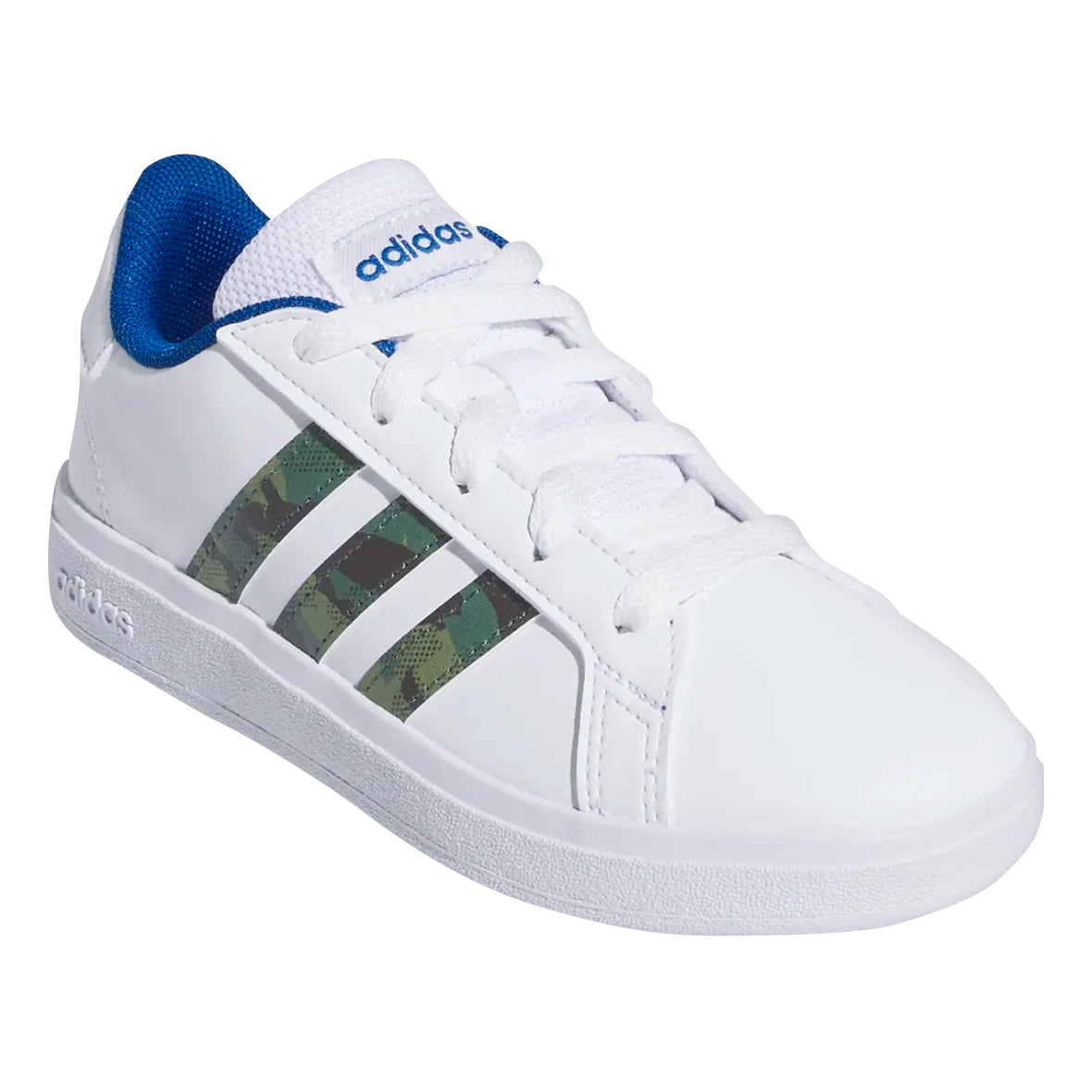 TENIS ADIDAS GRAND COURT JUVENIL COLOR BLANCO VERDE