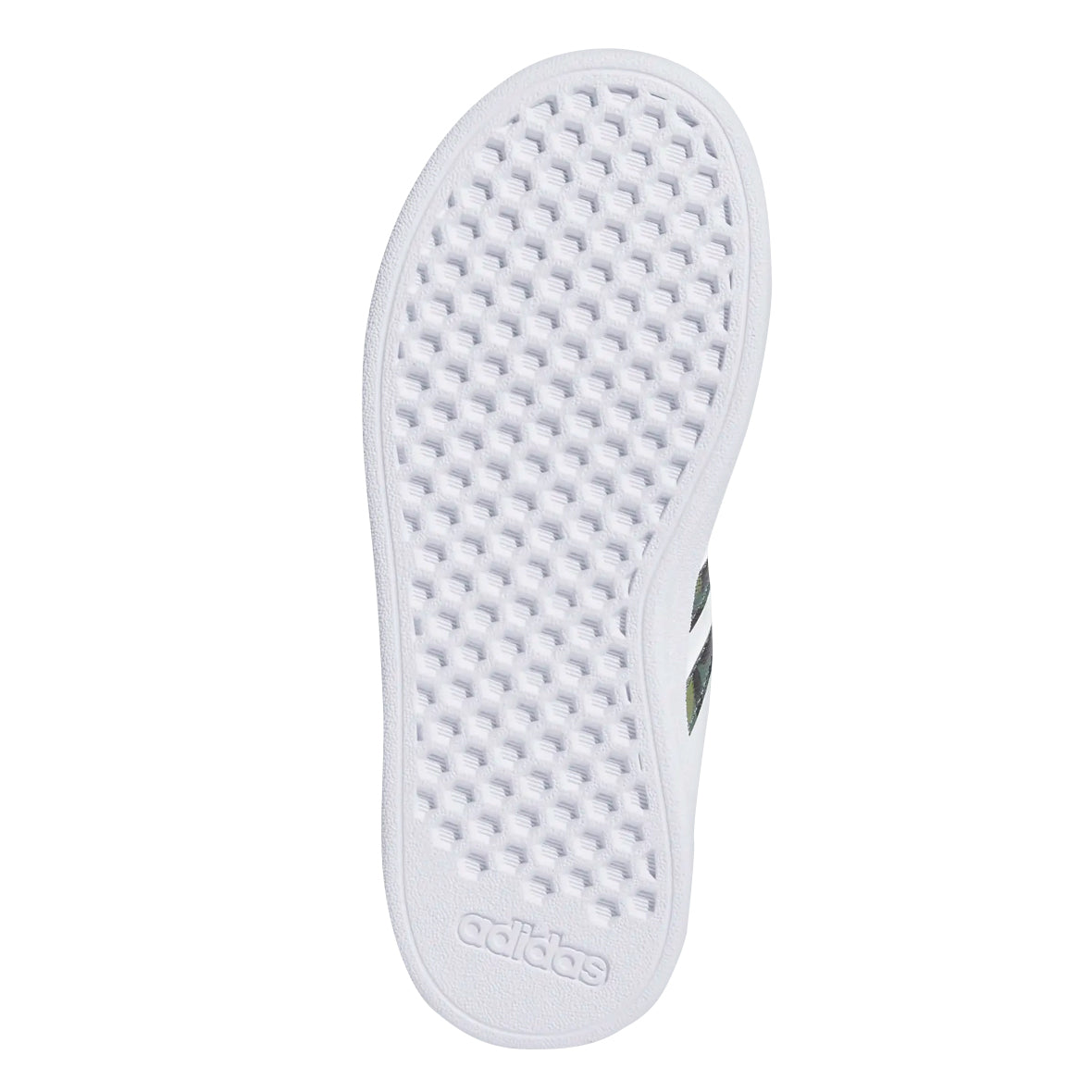 TENIS ADIDAS GRAND COURT JUVENIL COLOR BLANCO VERDE