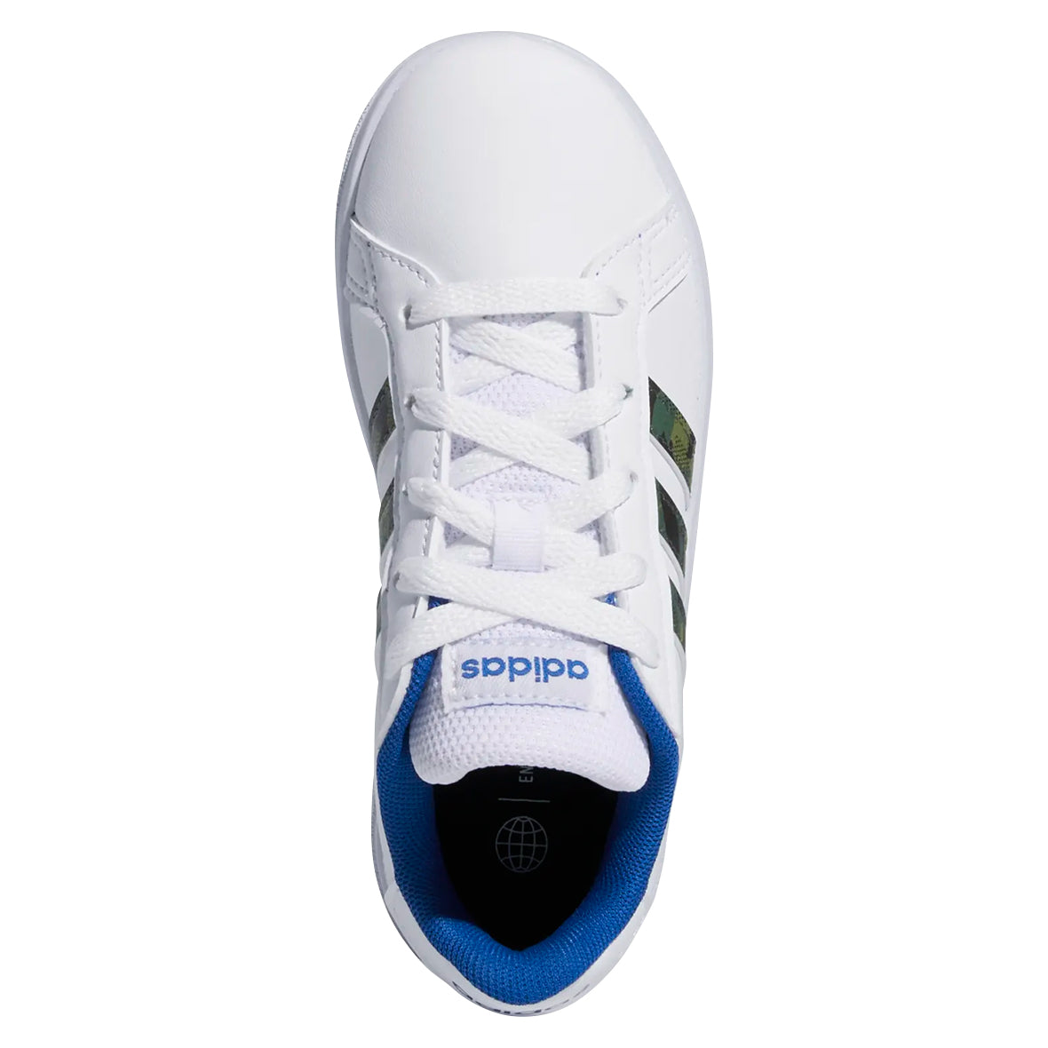 TENIS ADIDAS GRAND COURT JUVENIL COLOR BLANCO VERDE