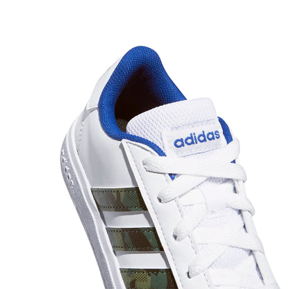 TENIS ADIDAS GRAND COURT JUVENIL COLOR BLANCO VERDE