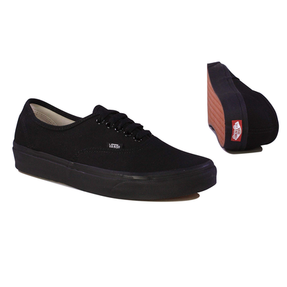 TENIS VANS AUTHENTIC UNISEX COLOR NEGRO MONOCROMO