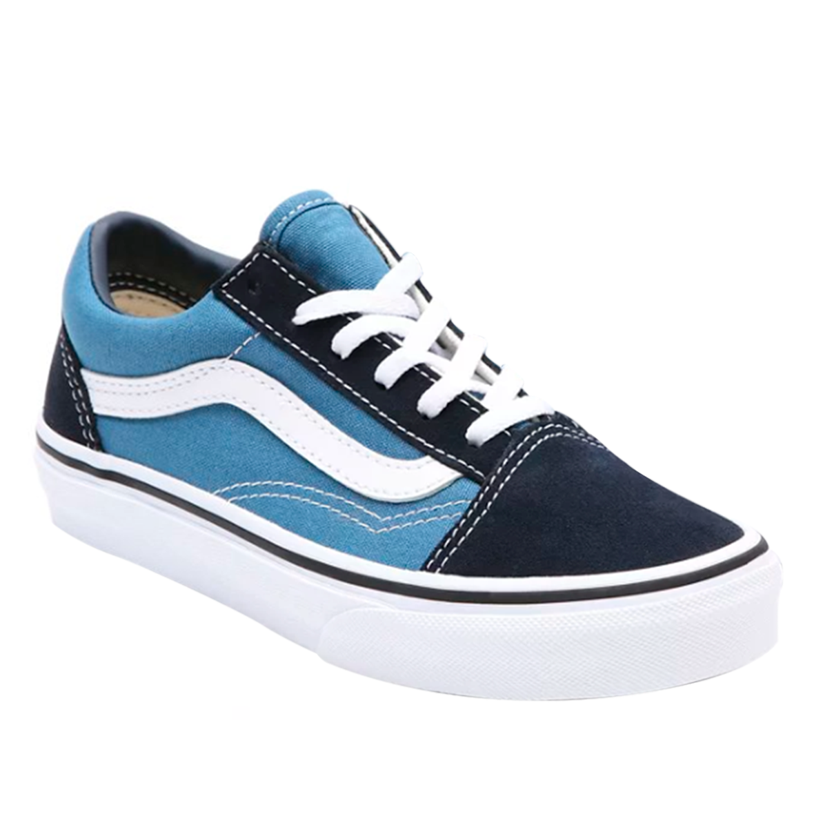 TENIS VANS OLD SKOOL PARA NIÑO COLOR MARINO AZUL