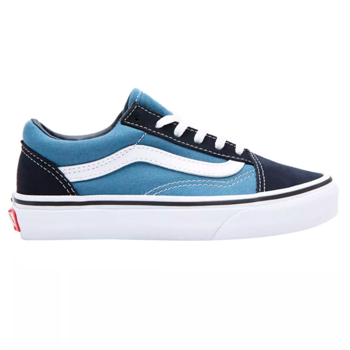TENIS VANS OLD SKOOL PARA NIÑO COLOR MARINO AZUL